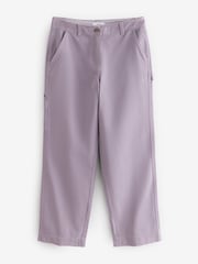 Lilac Purple Cargo 100% Cotton Trousers - Image 6 of 8