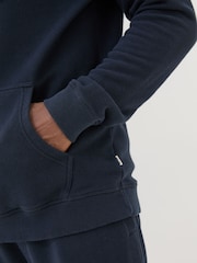 FatFace Navy Pique Hoodie - Image 6 of 7