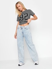 PixieGirl Petite Grey Brooklyn 92 100% Cotton T-Shirt - Image 2 of 5