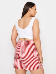 Yours Curve Red Stripe Co-Ord Shorts - Image 3 of 5