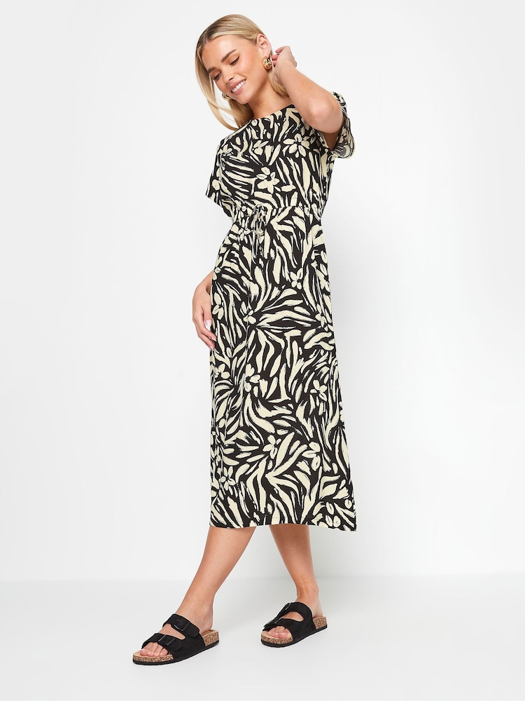 Vestido midi PixieGirl Petite com amarração na cintura - Imagem 2 de 5