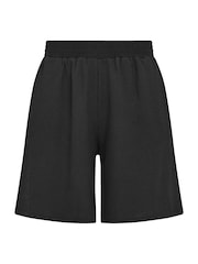 Yours Curve Black Crinkle Pocket Shorts - Image 5 of 5