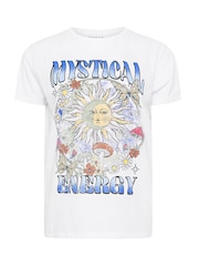 PixieGirl Petite White Mystical Energy 100% Cotton T-Shirt - Image 5 of 5
