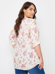 Yours Curve White Pintuck Shirt - Image 2 of 5