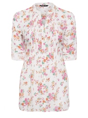 Yours Curve White Pintuck Shirt - Image 5 of 5