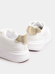 Yours Curve & Gold Chevron Chunky Trainers In Extra Wide EEE Fit - Imagen 5 de 6