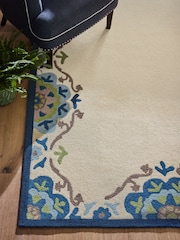 Nina Campbell Blue Fergana Wool Rug - Image 2 of 5