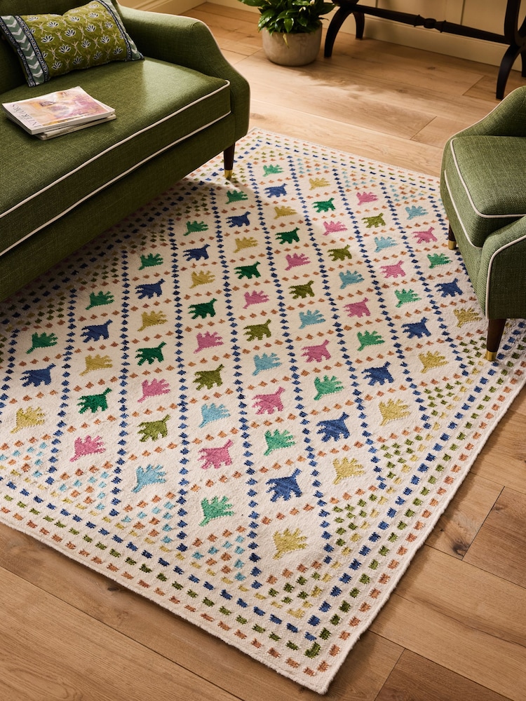 Nina Campbell Cream Paradis Wool Rug - Image 1 of 5