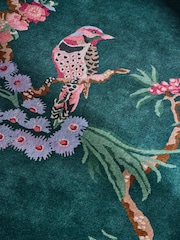 Cath Kidston Green Birds and Berries Wool Rug - Image 4 of 5