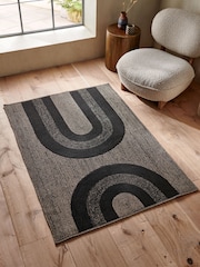 French Connection Black Jute Swati Jute Rug - Image 1 of 4