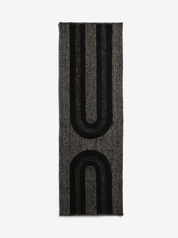 French Connection Black Jute Swati Jute Runner - Image 2 of 3