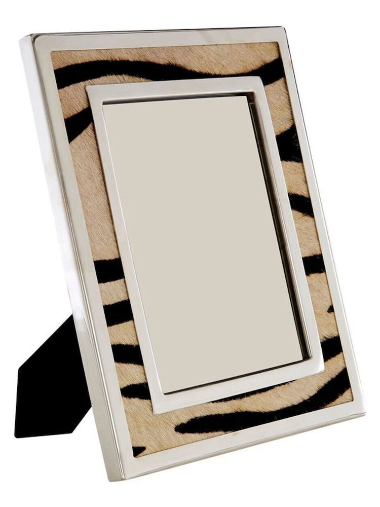 Interiors by Premier Black White Kensington Townhouse Zebra Design Photo Frame - Image 3 of 3