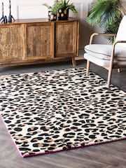 Rockett St George Animal Leopard Love Rug - Image 1 of 4