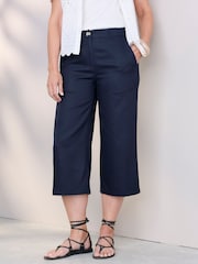 Cotton Traders Blue Cropped Trousers - Image 4 of 4