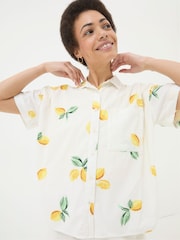 FatFace Louisa Natural Lemons Shirt - Image 1 of 6