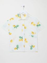 FatFace Louisa Natural Lemons Shirt - Image 6 of 6
