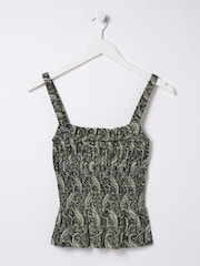 FatFace Seoni Black Paisley Cami - Image 5 of 5