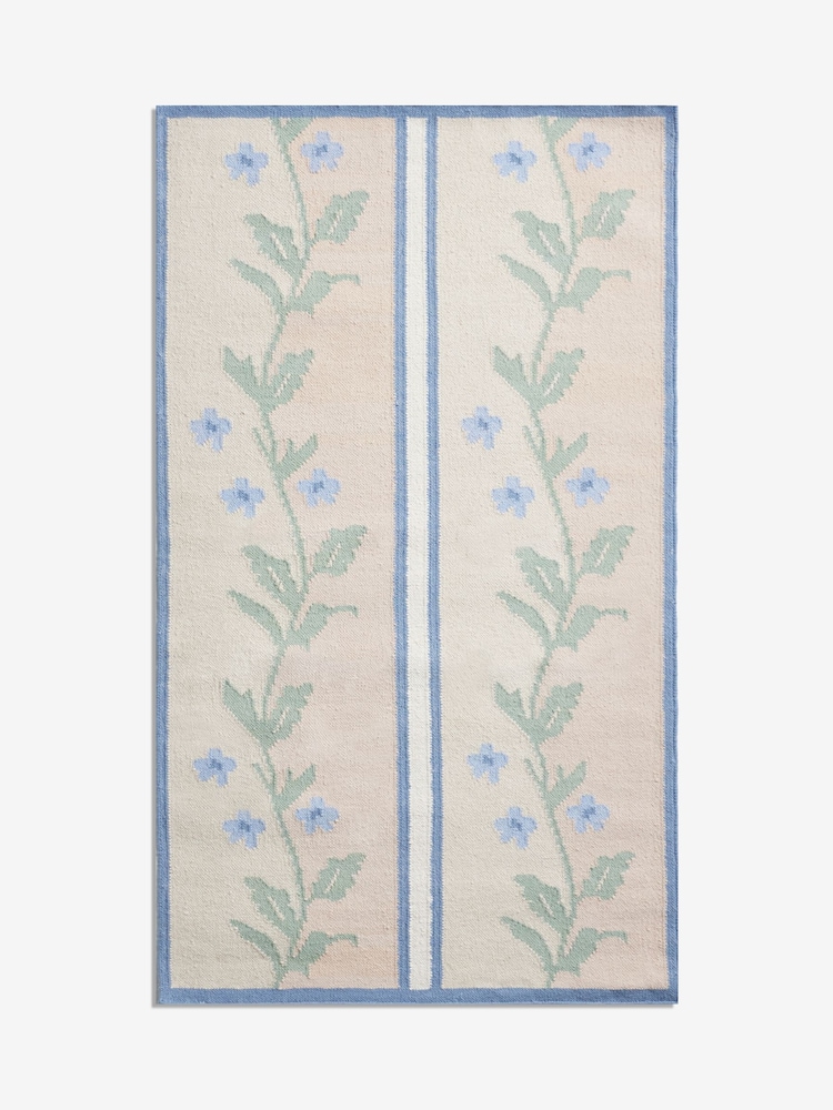 Cath Kidston Natural Vine Stripe Rug - Image 6 of 6