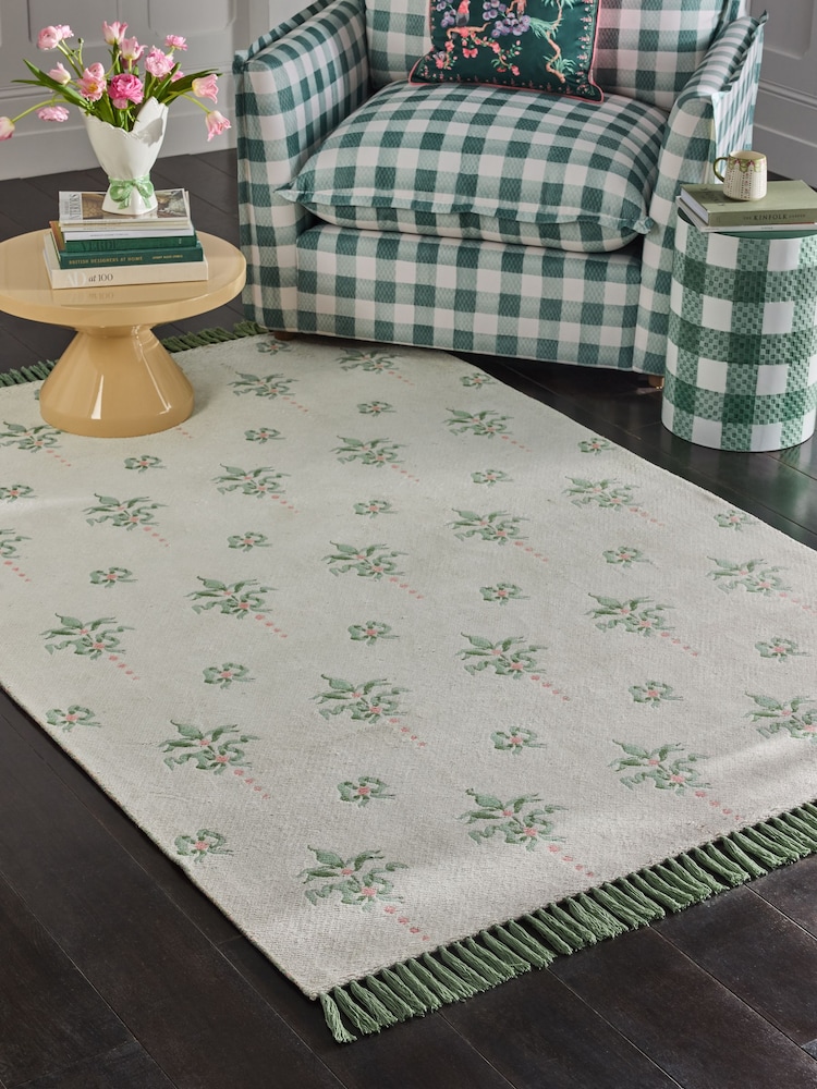 Cath Kidston Cream Heraldry Rug - Image 1 of 6 Cath Kidston Cream Heraldry Rug - Image 1 of 6