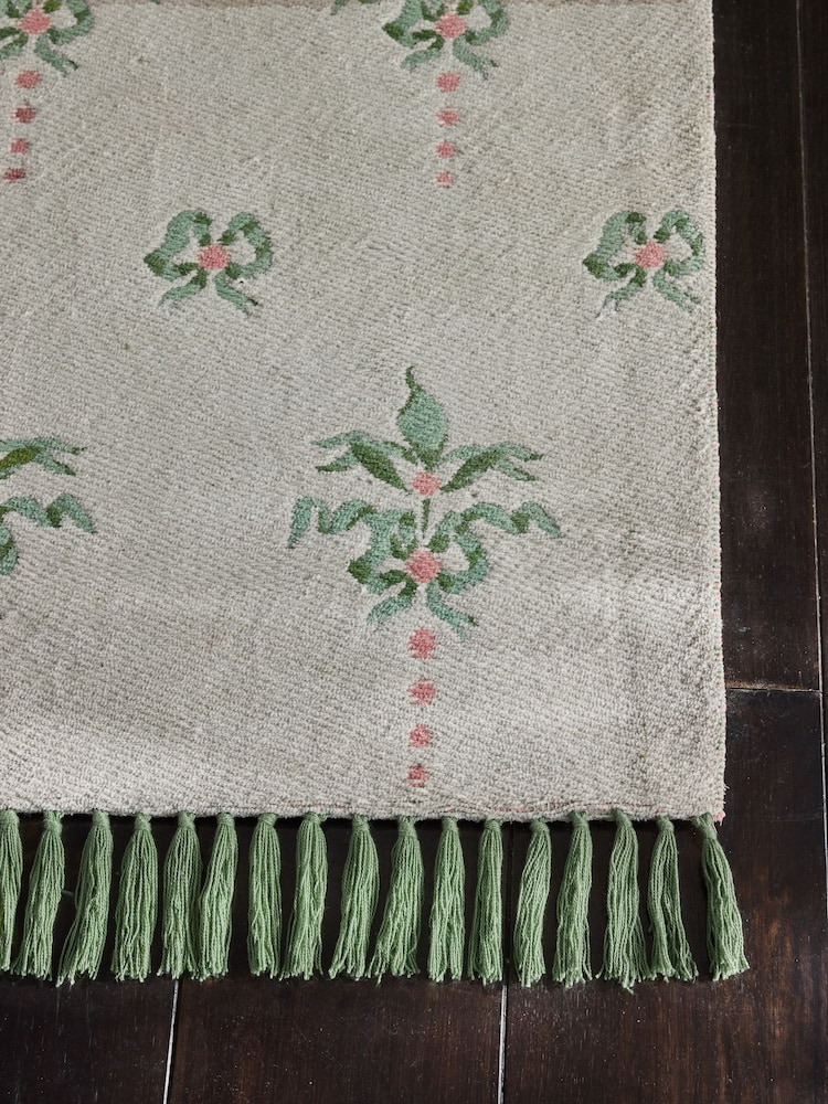 Cath Kidston Cream Heraldry Rug - Image 2 of 6 Cath Kidston Cream Heraldry Rug - Image 2 of 6