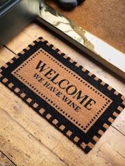 Rockett St George Welcome We Have Wine Doormat - Image 1 of 4
