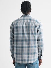 蓝色 - Abercrombie & Fitch 靛蓝格纹法兰绒衬衫 - 6的图像4｝