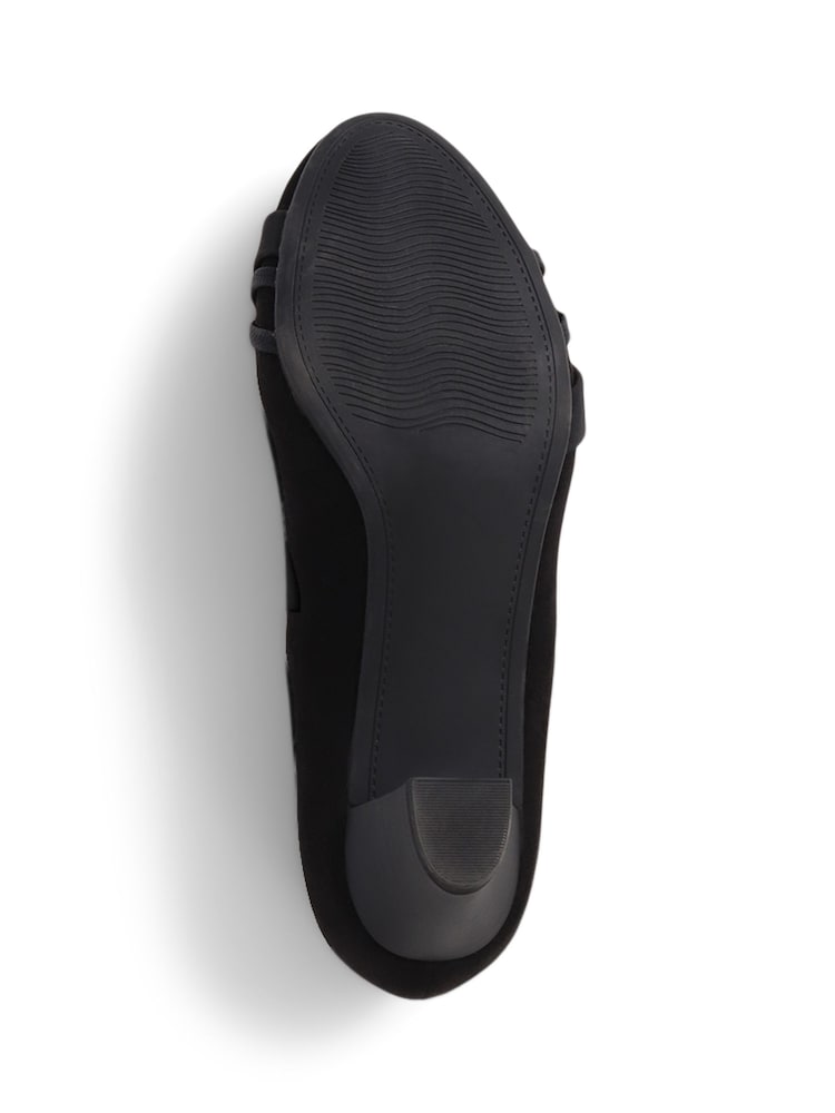 črna - Pavers širok kroj Block Heeled salonar - Slika 5 iz 5