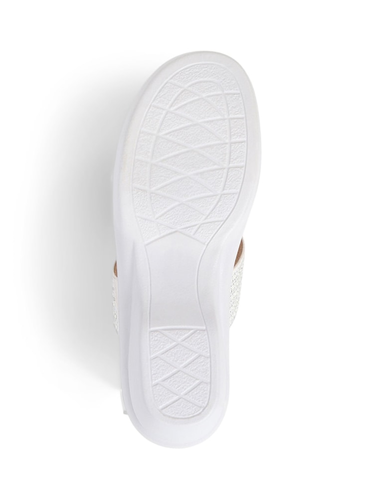 Pavers Embellished Mules White Sandals - Image 5 of 5