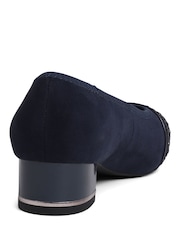 Pavers Blue Wide Fit Slip-On Court Shoes - Image 2 of 5
