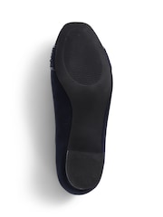 Pavers Blue Wide Fit Slip-On Court Shoes - Image 5 of 5