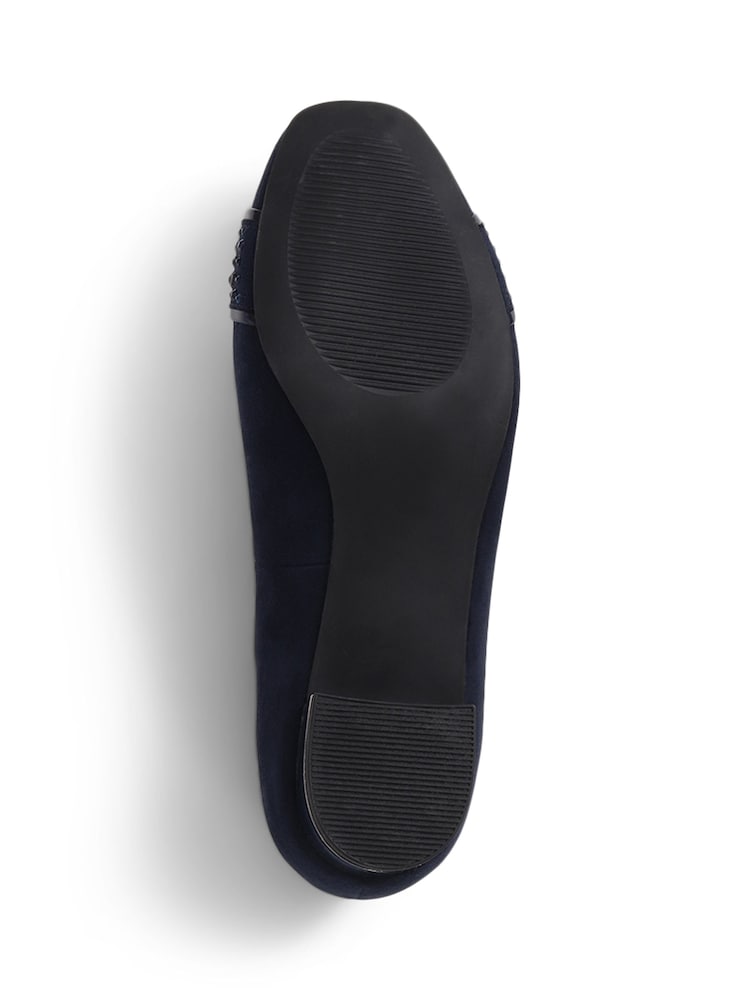 Pavers Blue Wide Fit Slip-On Court Shoes - Image 5 of 5