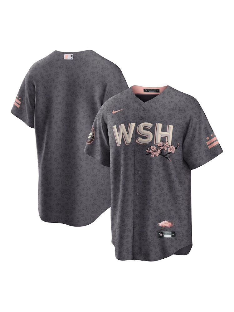 Fanatics GreyGrey MLB Washington Nationals Official Replica City Connect Jersey - Image 1 of 3 Fanatics GreyGrey MLB Washington Nationals Official Replica City Connect Jersey - Image 1 of 3