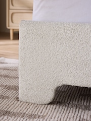 Casual Boucle Oyster Elsie Upholstered Bed Frame - Image 3 of 8