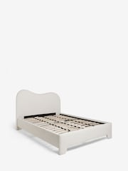 Casual Boucle Oyster Elsie Upholstered Bed Frame - Image 7 of 8