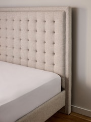 Wool Blend Natural Stone Winslow Upholstered Bed Frame - Image 3 of 6