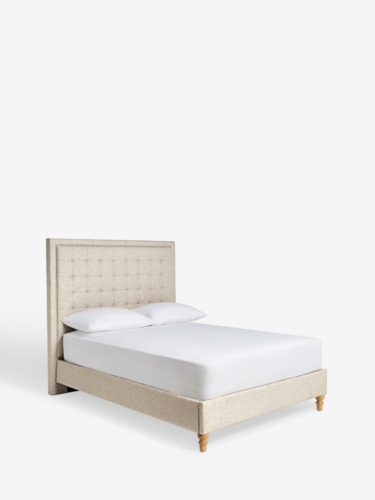 Wool Blend Natural Stone Winslow Upholstered Bed Frame - Image 5 of 5
