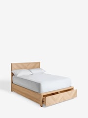 Wood Oak Effect Hayford Bed Frame with Storage Drawers - Image 7 of 7