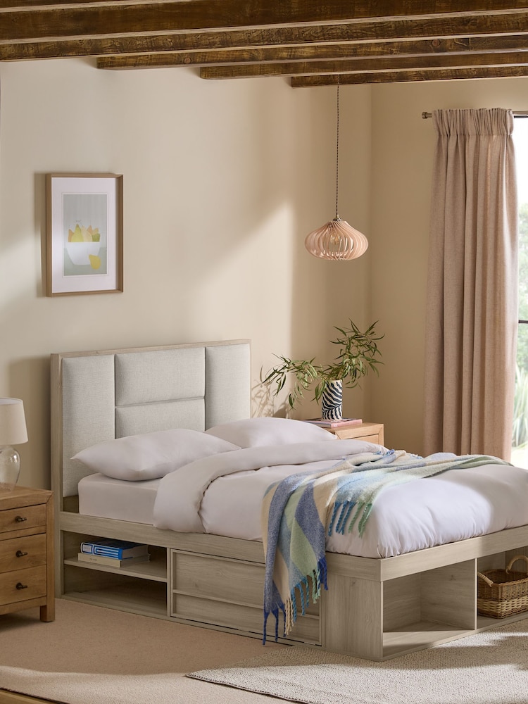 Tweedy Plain Light Grey Finsbury Platfrom Storage Bed Frame - Image 1 of 7