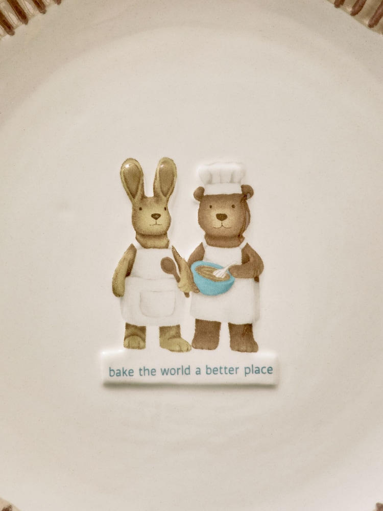 Set of 2 Natural Rosie Rabbit and Bertie Bear Side Plates - Image 4 of 5