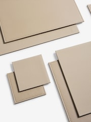Komplet 4 Rectangle obojestransko (nošenje) Faux Leather pogrinjek and podstavek za kozarec/steklenico - Slika 4 iz 4