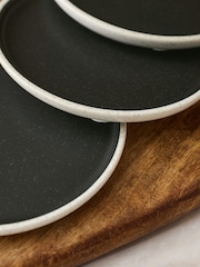 Set of 4 Black Otis Coasters - Image 2 of 4