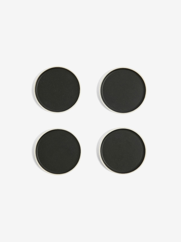 Set of 4 Black Otis Coasters - Image 4 of 4