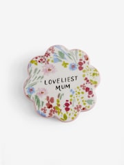 Pink Floral Print Loveliest Mum Coaster - Image 3 of 3