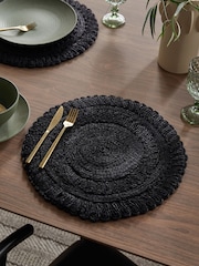 Set mit 2 Tischsets aus Jutegewebe - Bild 1 von 4