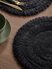 Set mit 2 Tischsets aus Jutegewebe - Bild 2 von 4