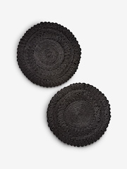 Set mit 2 Tischsets aus Jutegewebe - Bild 4 von 4