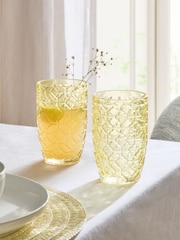 Geprägte Glasbecher im 2er-Set - Bild 1 von 3