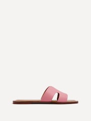 Linzi Pink Petra Flat Sliders With Open Loop Detailing - Image 2 of 5