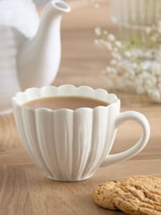 White Flower Mug - Image 1 of 3
