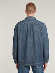G Star Denim Vintage Regular Fit Check Pocket 100% Cotton Shirt - Image 2 of 7
